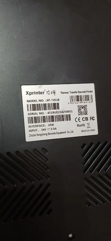 Xprinter XP-T451B принтер этикеток + сканер штрих-кодов комплект — фото 1