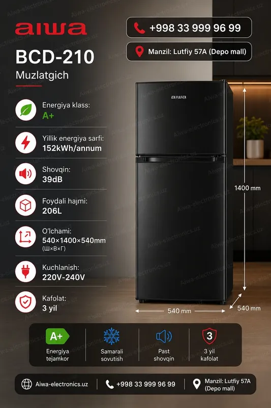 Холодильники aiwa | Sovutgich aiwa 5