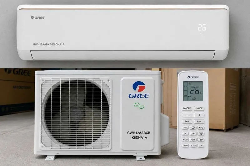 Кондиционер GREE Bora GWH12AABXB-K6DNA1A.Бесплатная доставка по городу 1