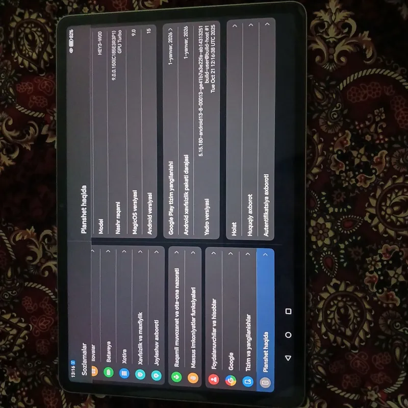 Flanshid sotiladi honor pad 10 hotira 256 ram 8,0 GB — фото 3
