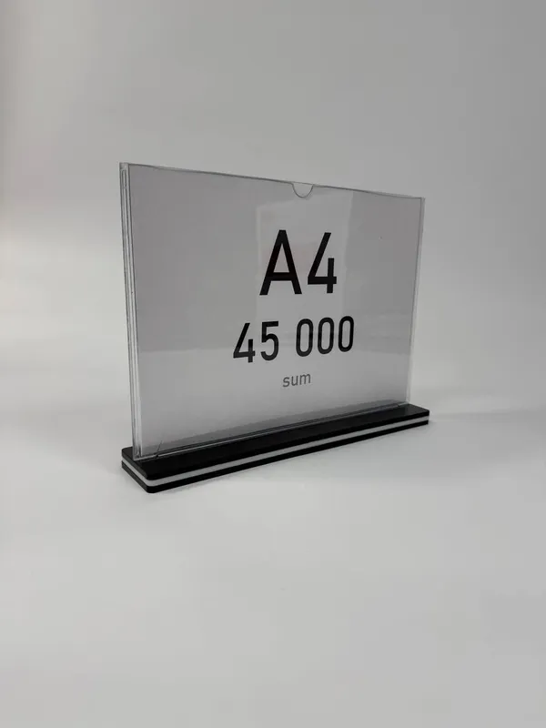 A4 podstavka меню холдер