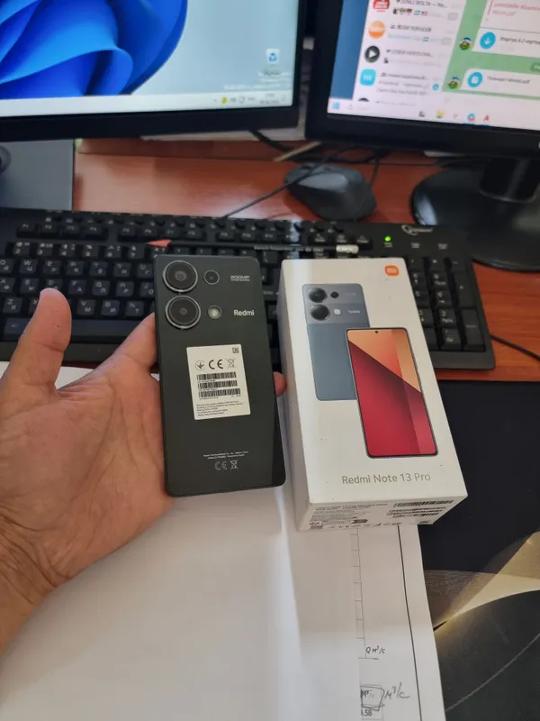 Redmi note 13pro 12/256gb ideal ochilmagan usta kurmagan aybi yuq toza — фото 2