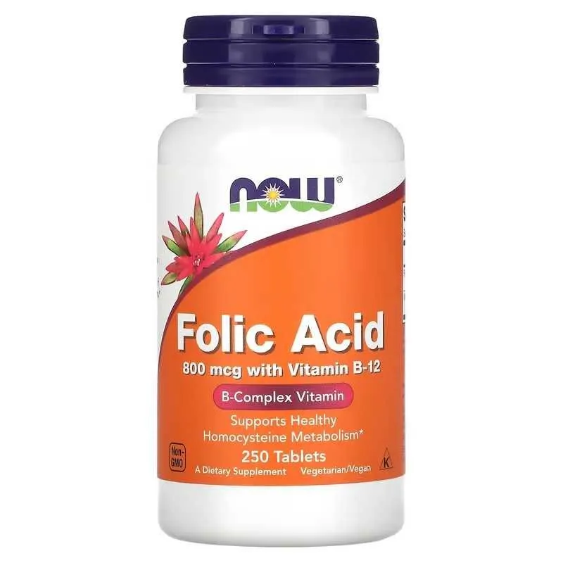 NOW Foods Folic Acid Methyl Folate Methyl B-12 foliy kislotasi 4 NOW Foods Folic Acid Methyl Folate Methyl B-12 foliy kislotasi 4