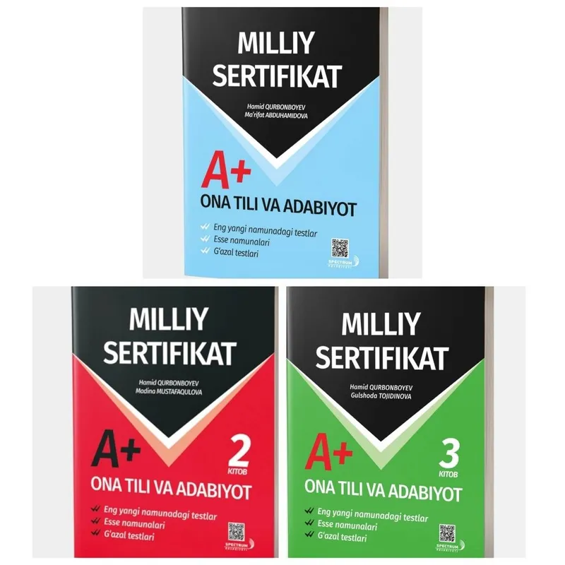 Доставка. Milliy sertifikat Ona tili va Adabiyot a+