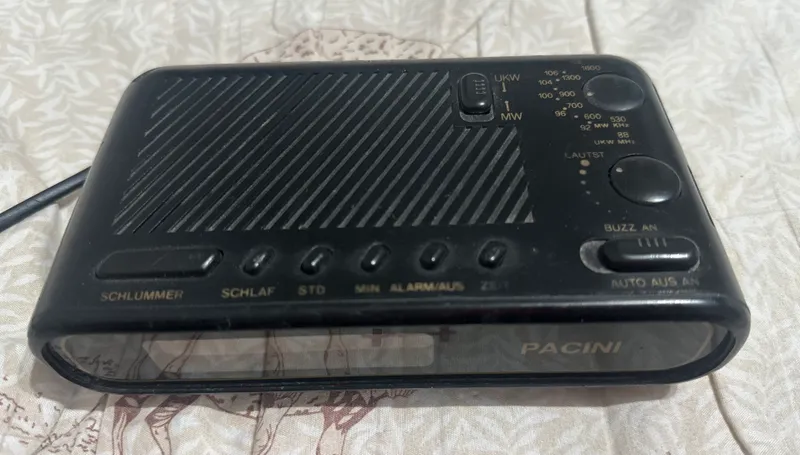 Pacini retro AM/FM radioli budilnik-soat sotaman 2