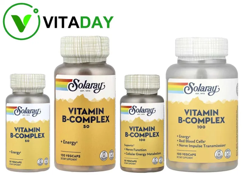 Solaray Vitamin B-Complex Комплекс витаминов группы B 100