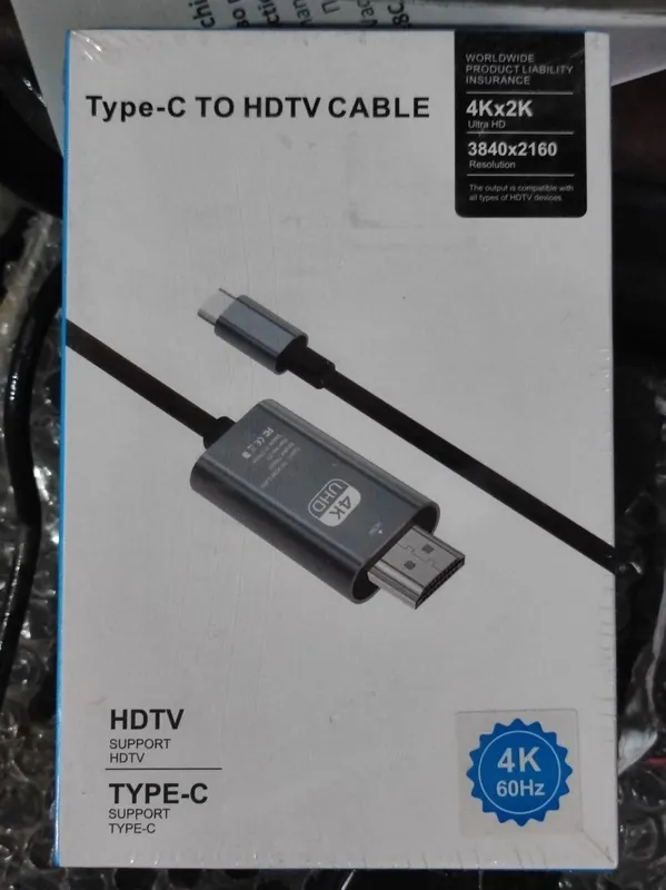 Type C to HDTV (HDMI) kabel 1 Type C to HDTV (HDMI) kabel 1
