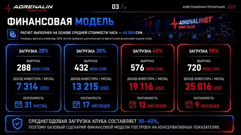 Инвестиции в действующий компьютерный клуб. 3 Инвестиции в действующий компьютерный клуб. 3