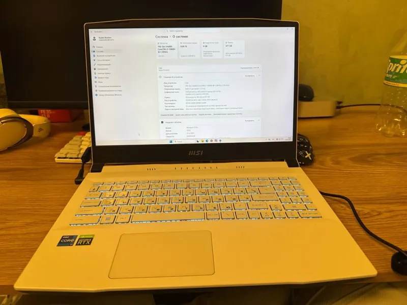 Продам игровой ноутбук MSI Sword 15 A11UD в отличном состоянии