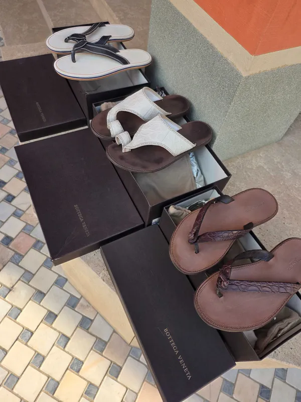 BOTTEGA VENETA сланцы оригинал аллигатор эксклюзив 1