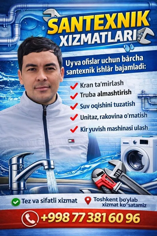 Santexnika Xizmat 24/7 Сантехник Santexnika Xizmat 24/7 Сантехник