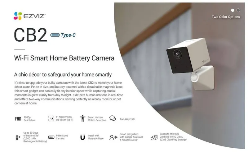 EZVIZ CB2: Simsiz Aqilli Mini Kamera — фото 1