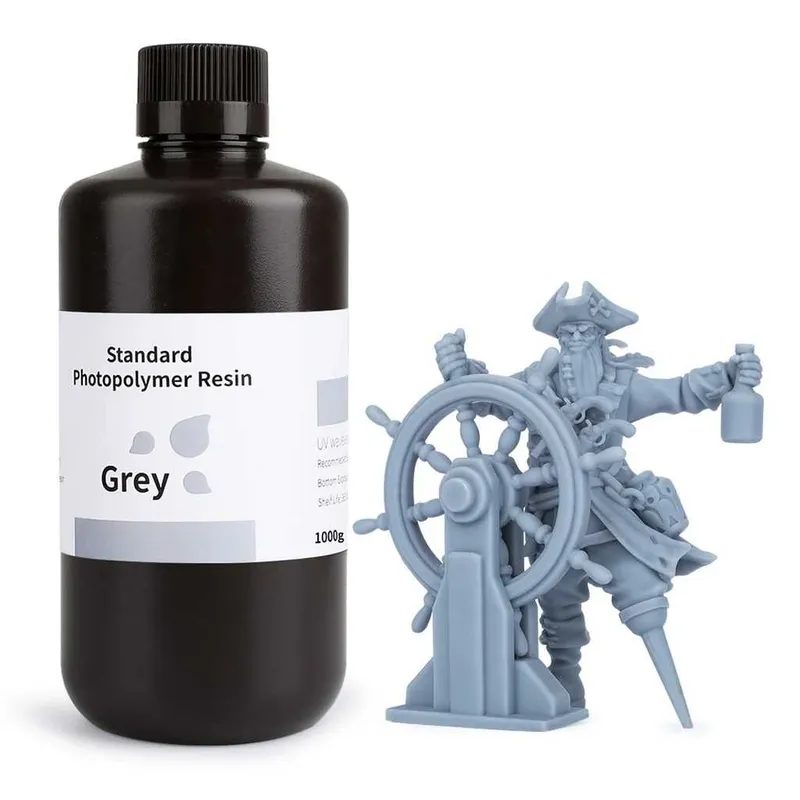 Фотополимерная смола Elegoo Standard Resin Серый 1 литр 3D