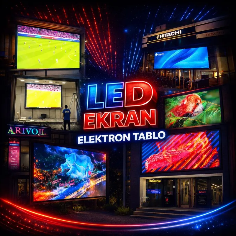 LED ekran Elektron tablo Bo'rtma harflar
