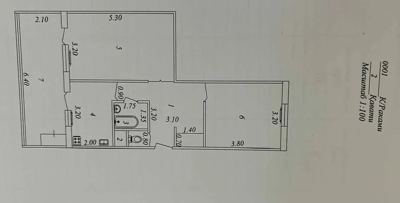Карасу-1  Продаётся 2 комнатная квартира