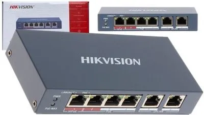 Коммутатор Hikvision POE DS-3E0106MP-E/M