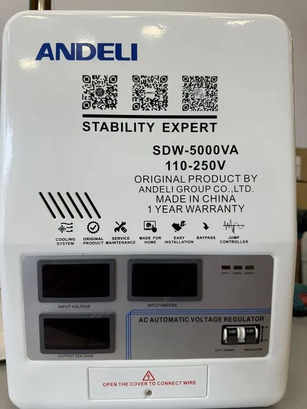 Стабилизатор напряжения ANDELI SDW-5000VA 5 кВА, оригинал 1