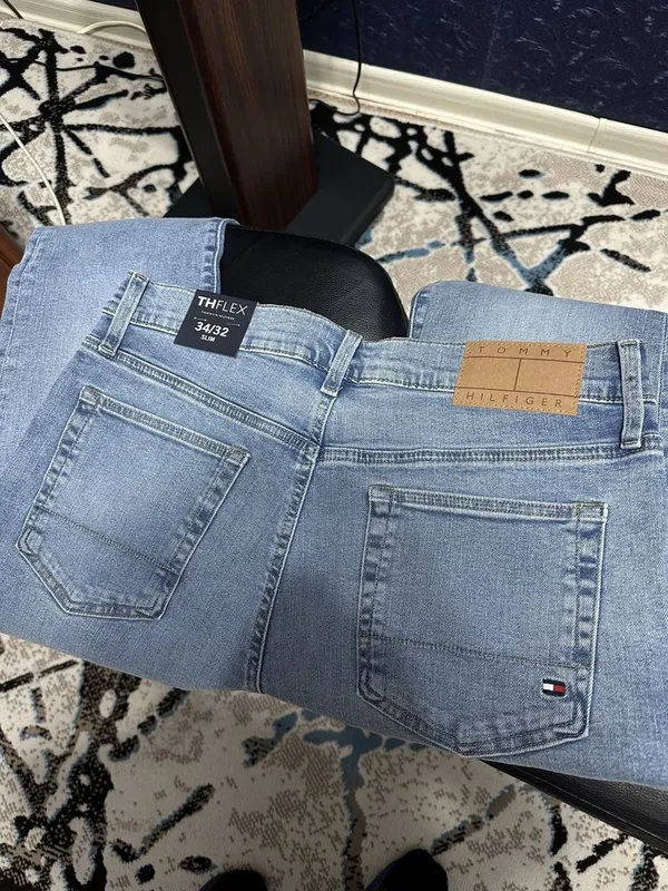 Джинсы Tommy Hilfiger thflex slim fit.p.-34/32. — фото 5