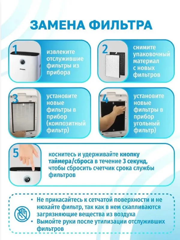 Фильтр для очиститель и увлажнитель воздуха Philips AC2729 комплект 6