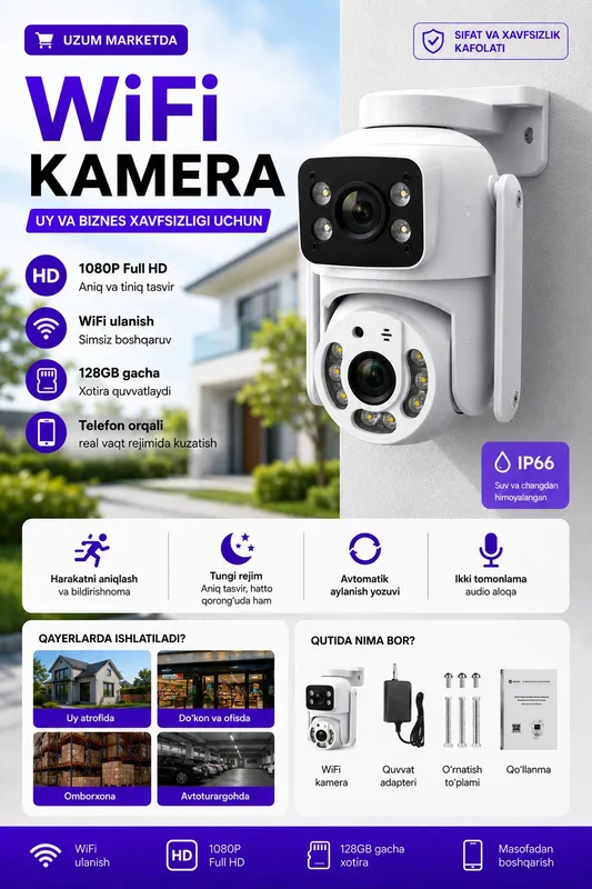 Smart WiFi Kamera iCSee Full HD наружная камера — фото 3 Smart WiFi Kamera iCSee Full HD наружная камера — фото 3