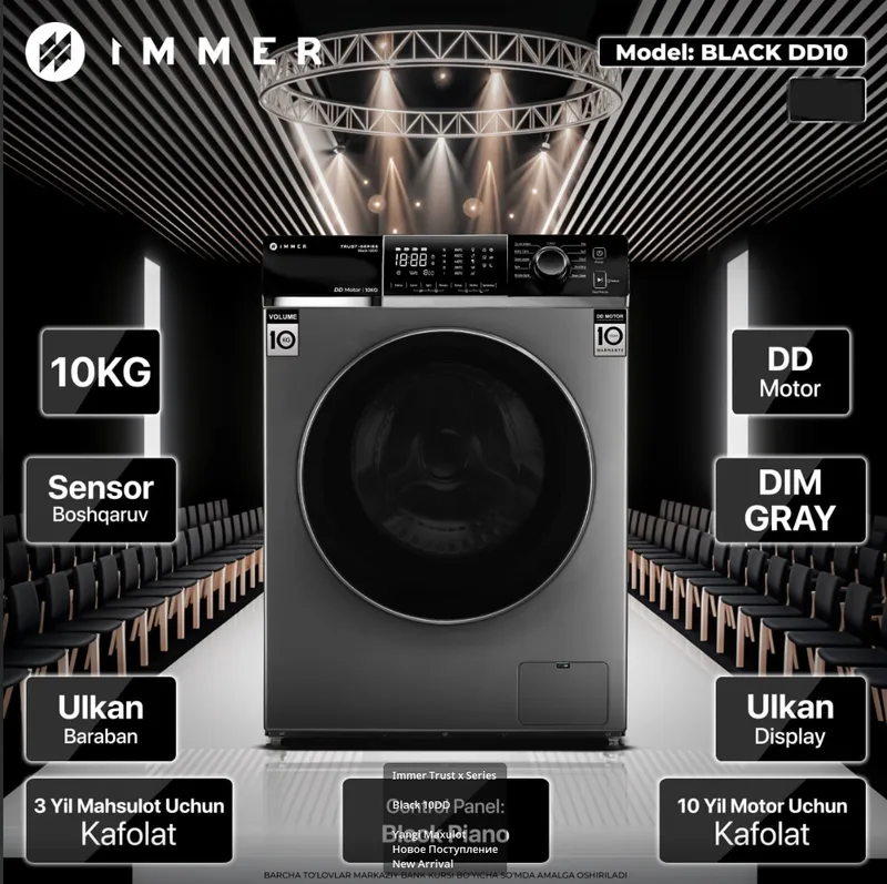 Стиральная машина IMMER 10kg Kir yuvish moshinasi