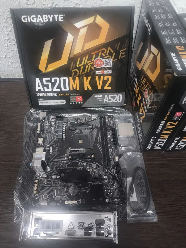 Новые! Gigabyte A520+Ryzen 5 5500 — фото 1