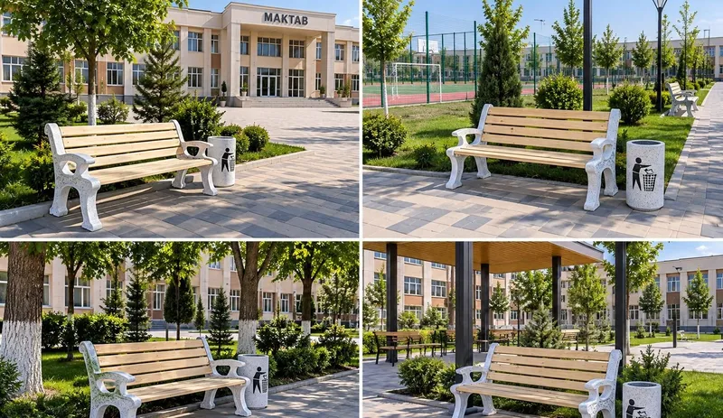 Скамейка . Урна . Гул тувак 2 Скамейка . Урна . Гул тувак 2
