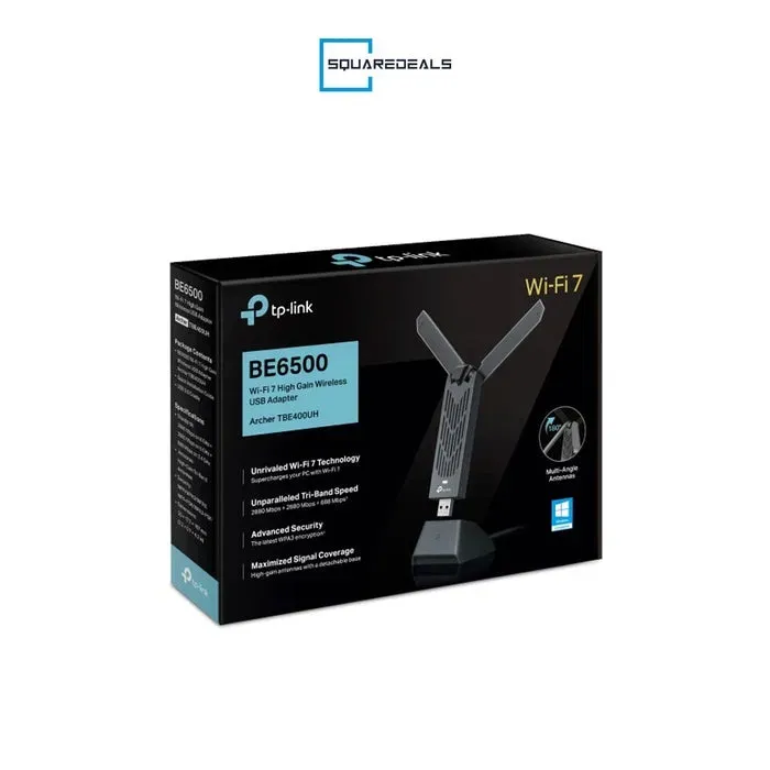 TPlink TBE400UH BE6500 WiFi 7 High Gain Tri-Band