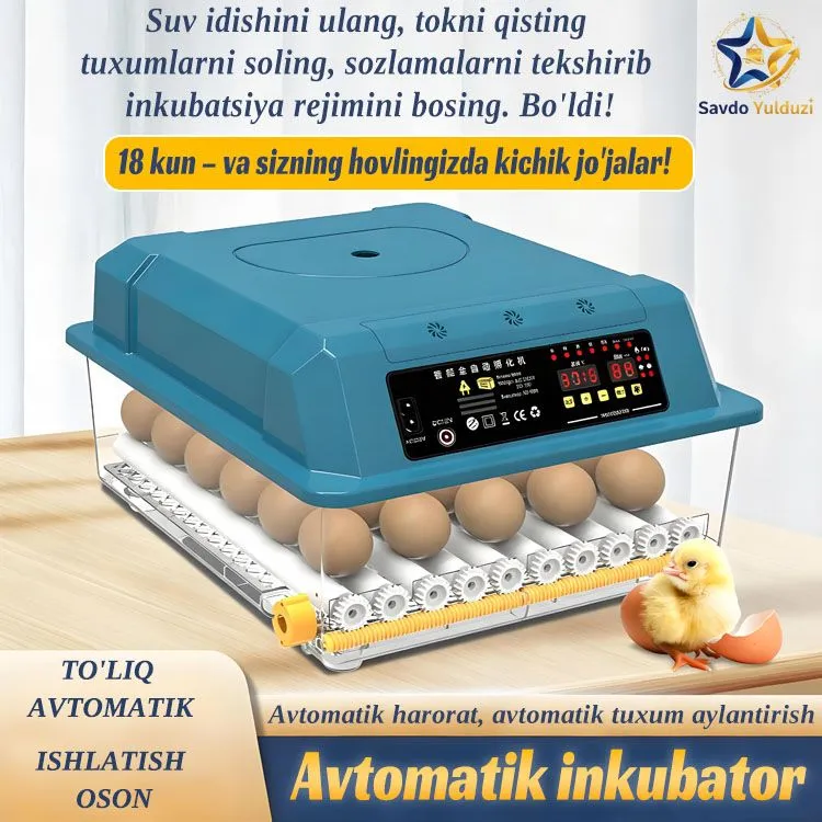 Aqlli avtomatik inkubator