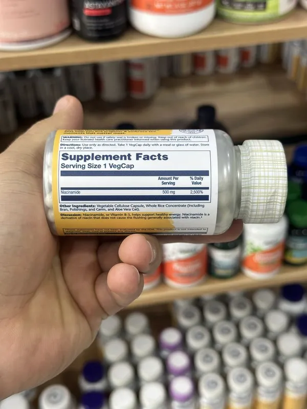Solaray Niacinamide 500 mg 100 kapsula 3 Solaray Niacinamide 500 mg 100 kapsula 3