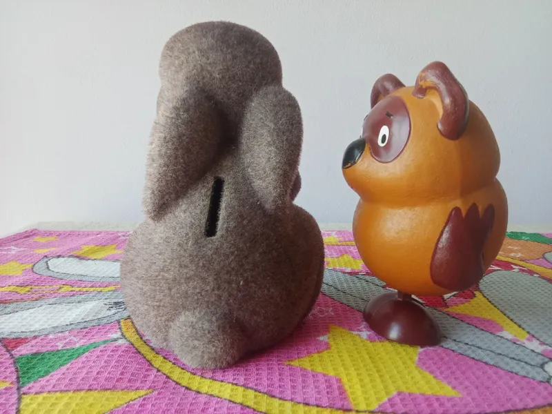 Игрушки Вини Пух и кролик копилка — фото 2