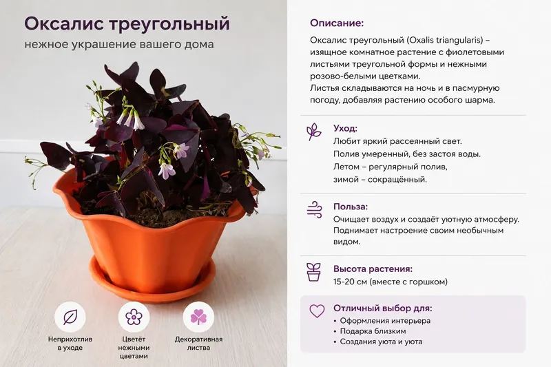 Комнатные растения оксалис-бабочка