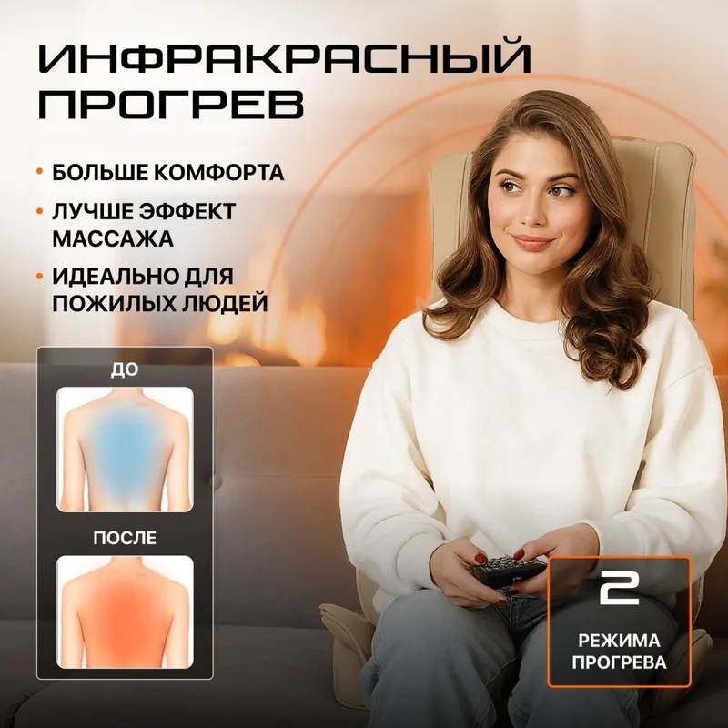 Массажная накидка Genau Privilege Beige — фото 4