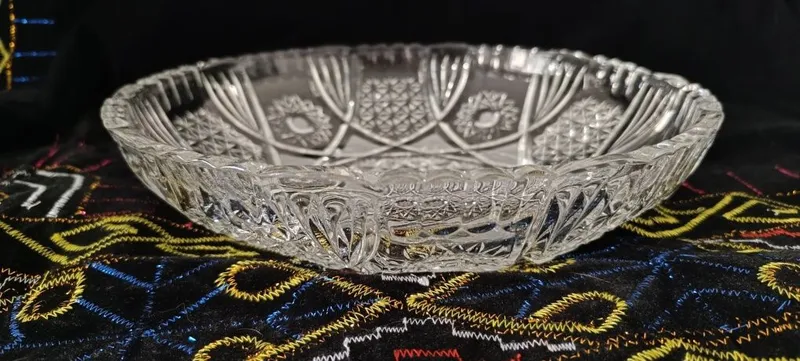 Хрусталь поднос ваза — фото 3