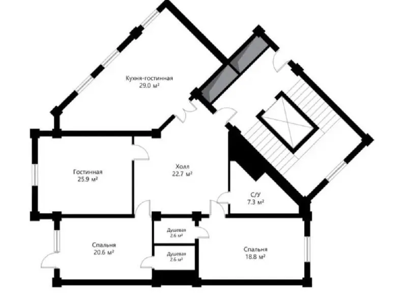 4 xonali kvartira, 130 m2, Yakkasaroy 2