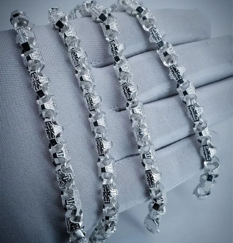 Цепь Краб 80гр 60см серебро 925