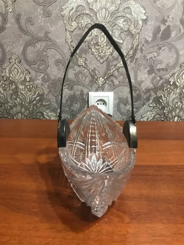 Лодочка ,хрусталь,мельхиор.Цена:150,000 — фото 1