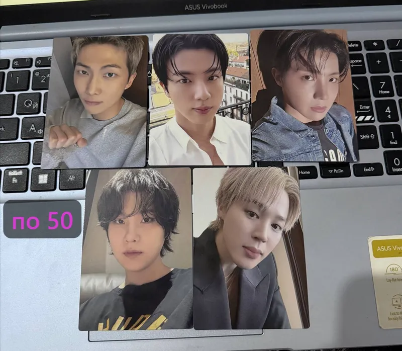 BTS K-pop официальные карточки 3
