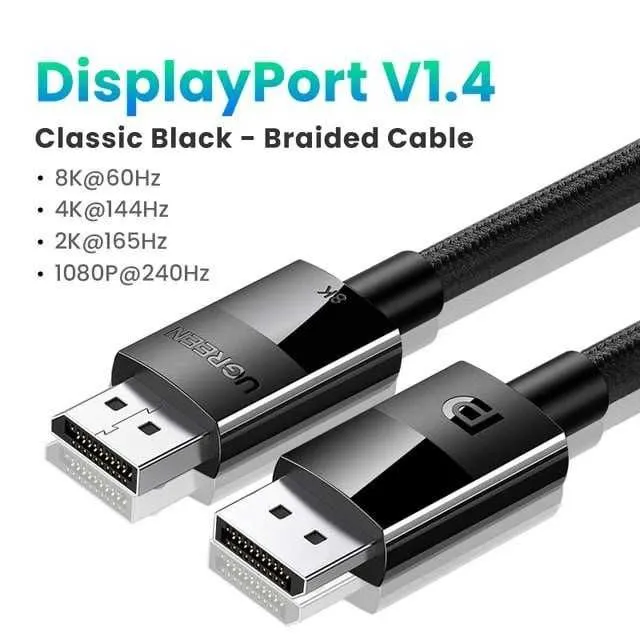Кабель UGREEN DisplayPort 1.4 5м 4K, 8K cable