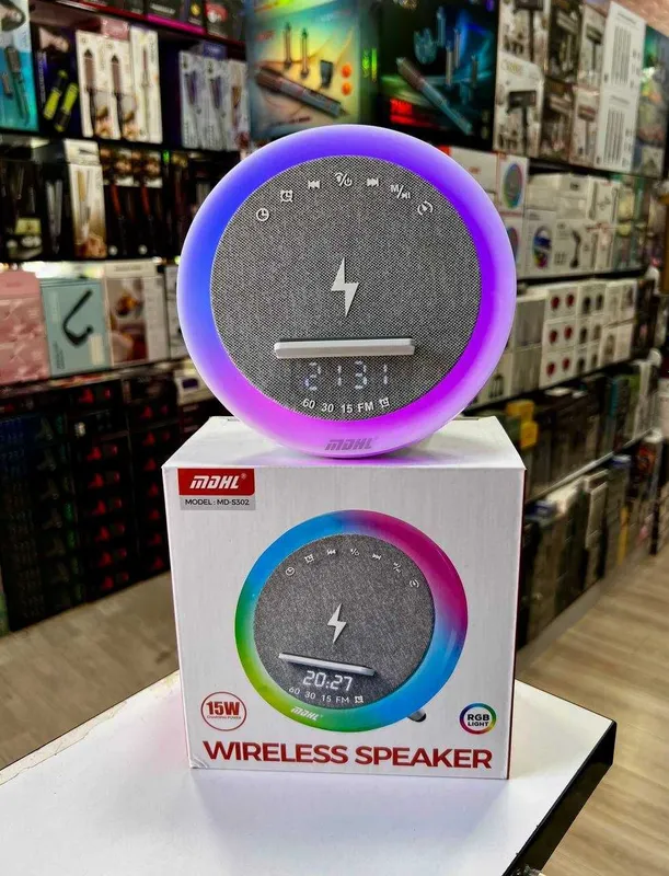 Умная колонка RGB устройство с функцией ночника/будильника. — фото 1