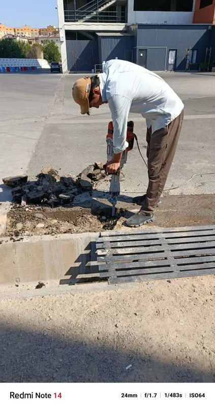 Beton kesish . Transhiya kavlash kabel tashlash 6