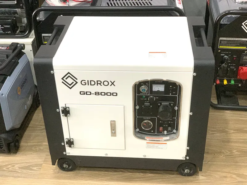 Generator GIDROX 3–65 kW — optom, servis mavjud