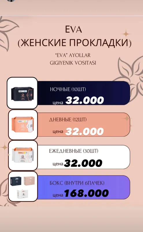 Гигиенические женские прокладки 2 Гигиенические женские прокладки 2