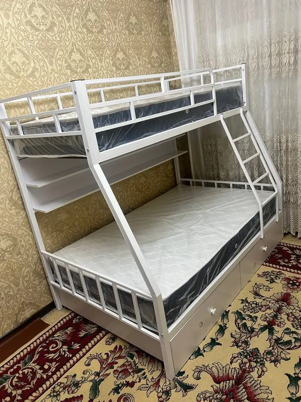 Двухъярусная кровать Loft krovat темир крават metal kalavat Лофт 1 Двухъярусная кровать Loft krovat темир крават metal kalavat Лофт 1