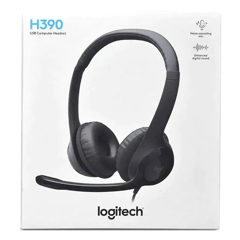 Logitech H390 / H340 / H111 Наушники с микрофоном USB и 3.5mm Оригинал — фото 2 Logitech H390 / H340 / H111 Наушники с микрофоном USB и 3.5mm Оригинал — фото 2