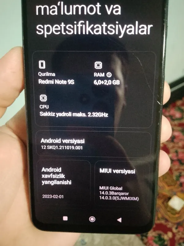 Redmi not 9s sotiladi. Holati edial 6+2 128 hotira dak karobkasi bor — фото 4