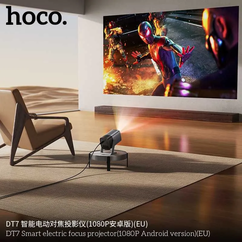 Hoco DT7 Смарт-проектор с электрической фокусировкой (Android 1080P)