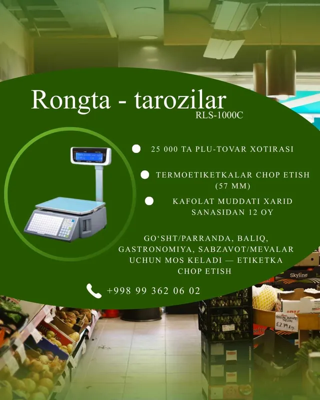 Etiketkali tarozilar – Rongta (RLS-1000C/1100C)