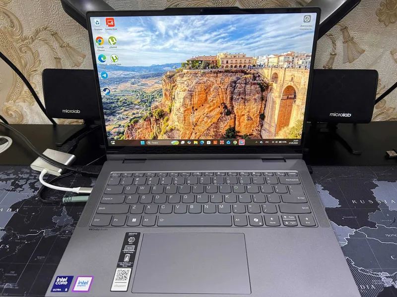 Noutbuk Lenovo Flip, Intel Core ULTRA 5-225U(14"Touchscreen IPS 360°)