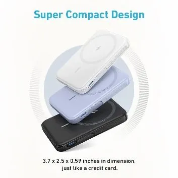 Anker A1618 Power Bank 322 MagGo 5000mAh MagSafe Battery Portable